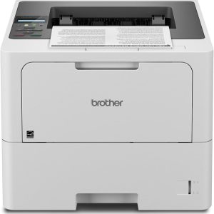 Brother HL-L6210DW Business Monochrome Laser Printer with Large Paper Capacity, Wireless Networking, and Duplex Printing, White